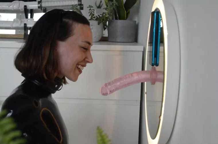 Excited for my throat training session! by Ana-Katana