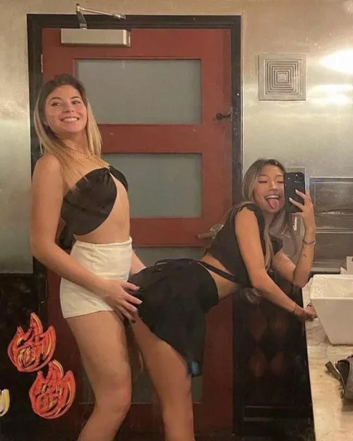 Girl behind or girl bent over the counter? by ayong773