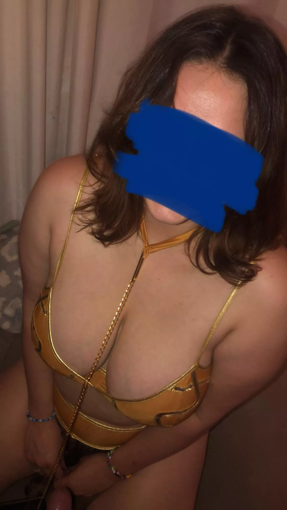 OC [my gf as slave Leia] posted by [deleted]