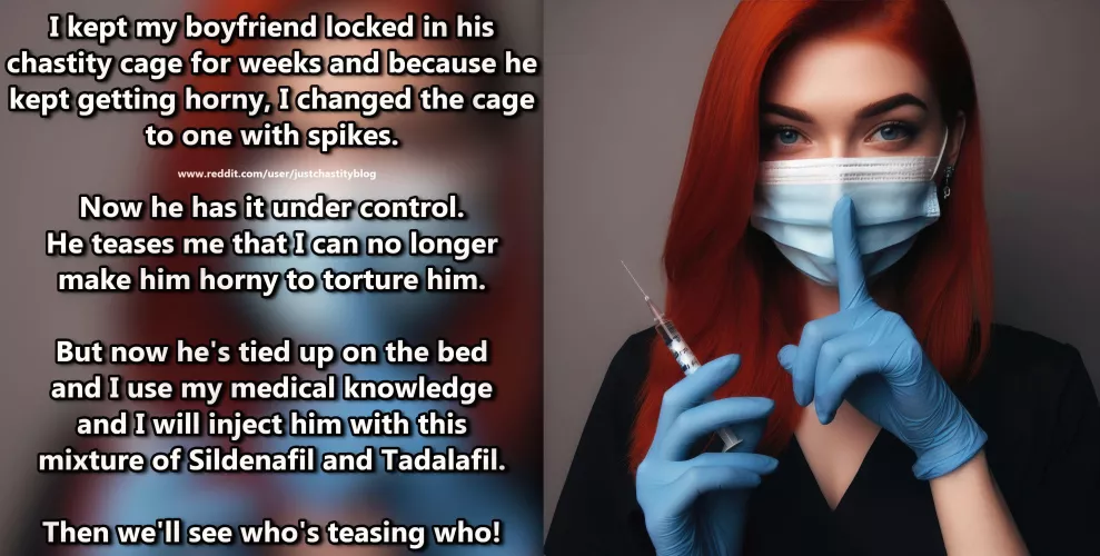 Studying medicine has its advantages! by justchastityblog