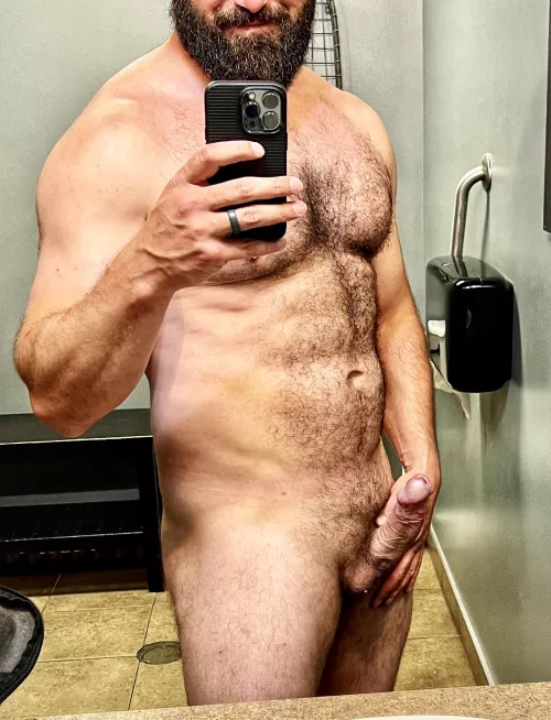 Love getting my dick hard for you while I can still hear people working out(41) by Hunghero116