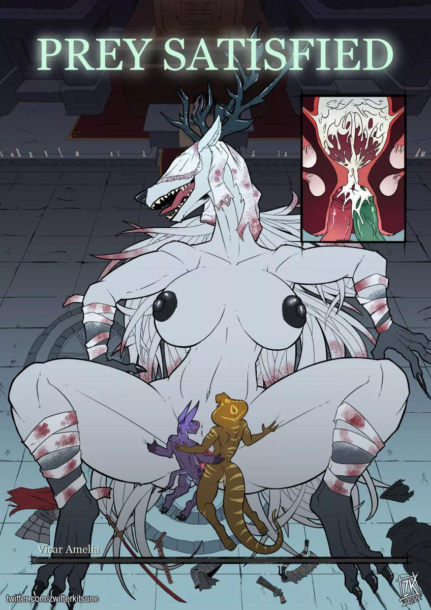 PREY SATISFIED [MMF] (zwitterkitsune) posted by 5headedragon