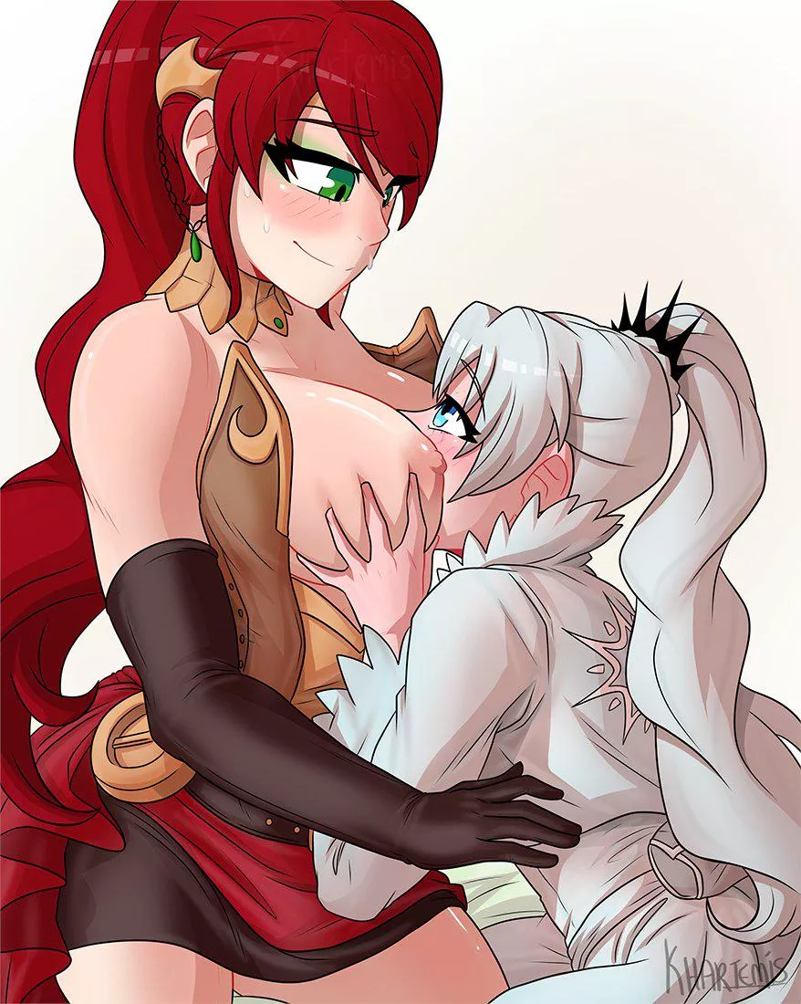 Pyrrha giving Weiss exclusive access [Khartemis] posted by Zopriar5