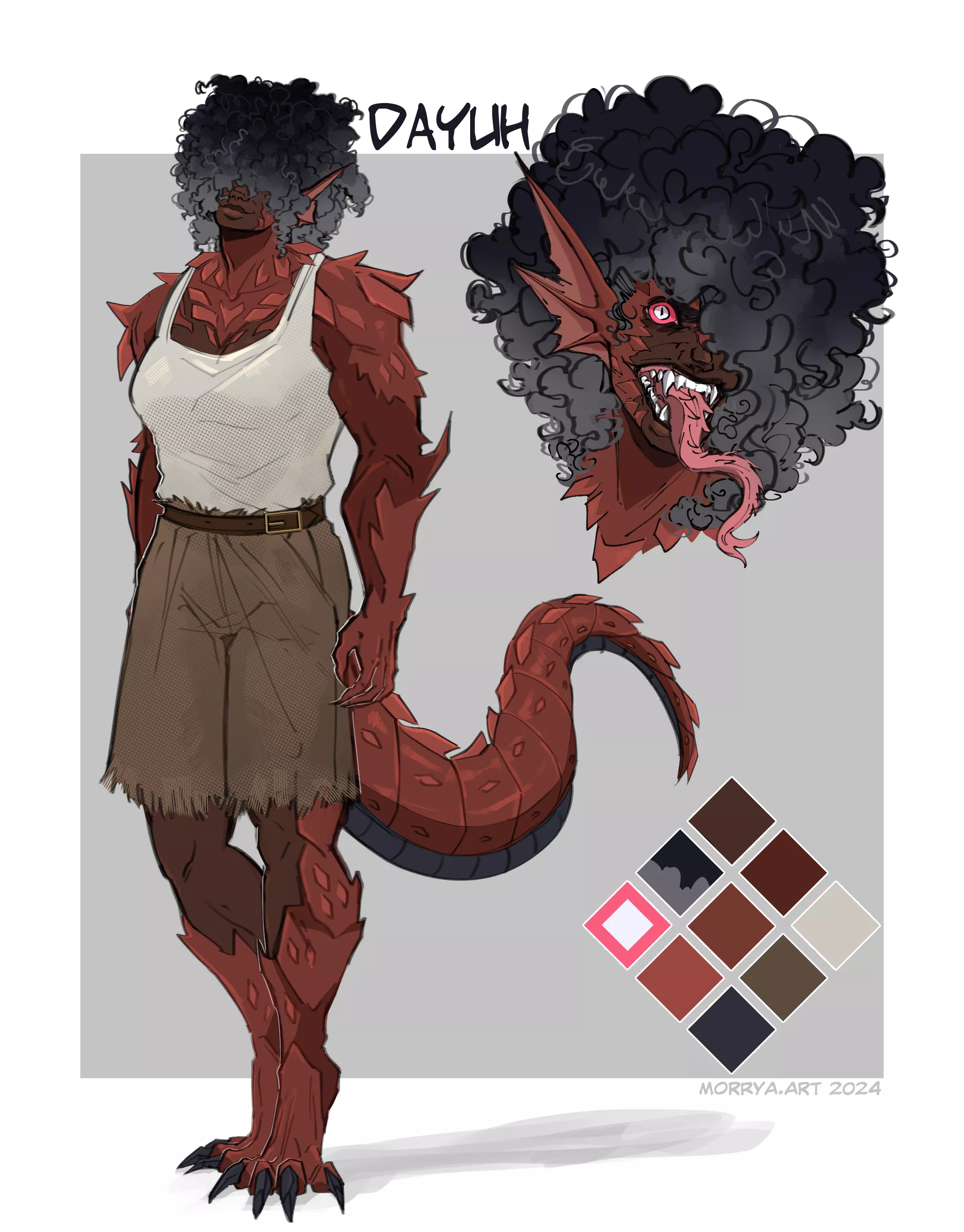 Salamander Milf i've designed for a friend.  posted by MorryaArt