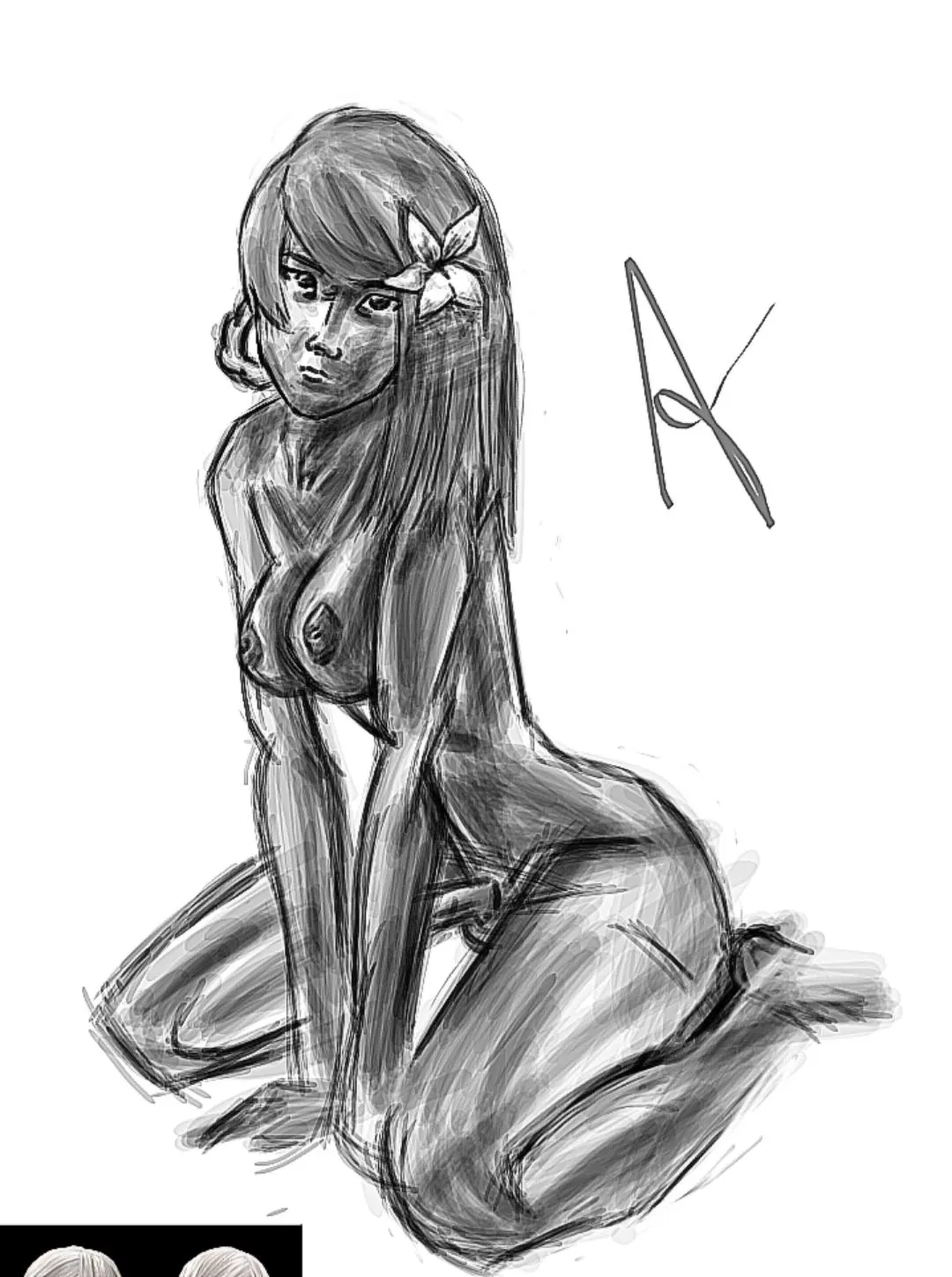 Sketch I Made of Kaine. Work in progress. :) My favorite female character in the series 😌 posted by QueenDee97