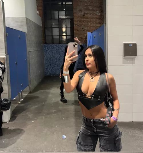 Sometime people try to tell me that a leather bra isn‘t suitable for going out by Few-Clock5819