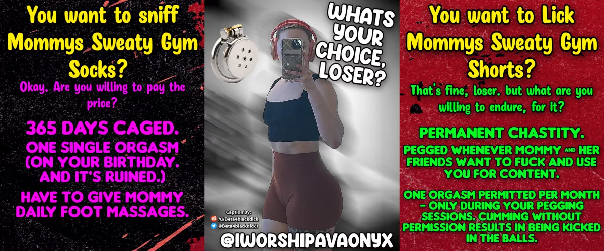 What's your choice, Loser? by beta4blackdick