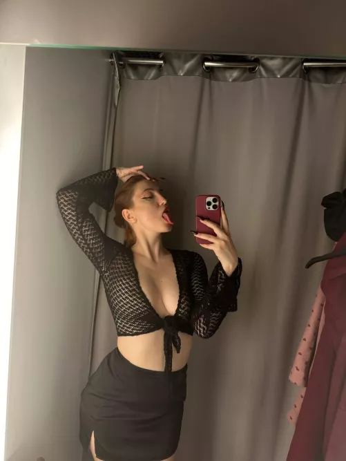I like to goof around in the fitting room by NaughtyGlowPrincess