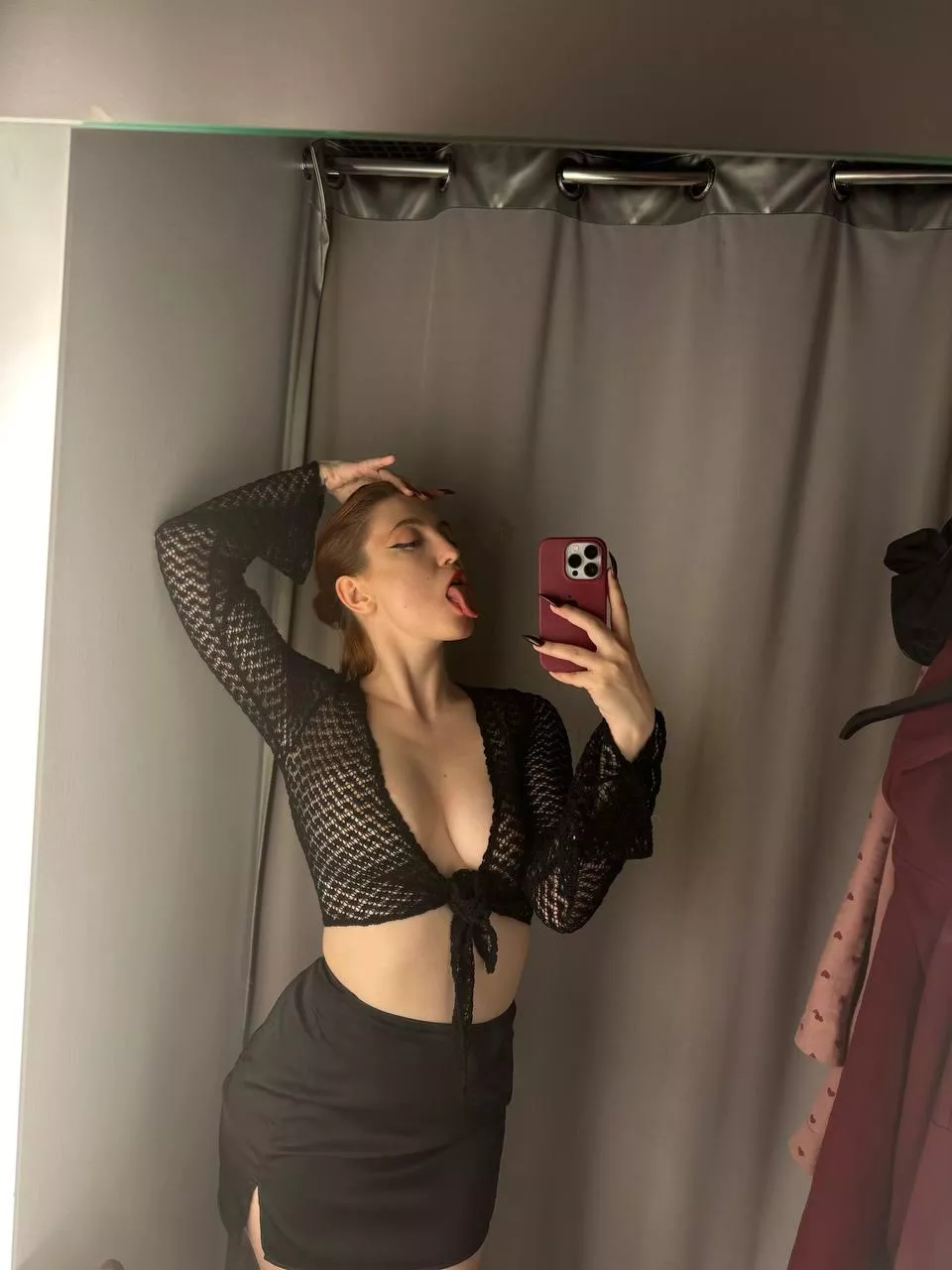 I like to goof around in the fitting room posted by NaughtyGlowPrincess
