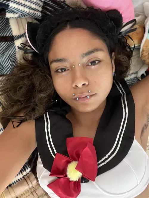 Playing around with a sailor kitty idea 🐱  by honeydewmittens