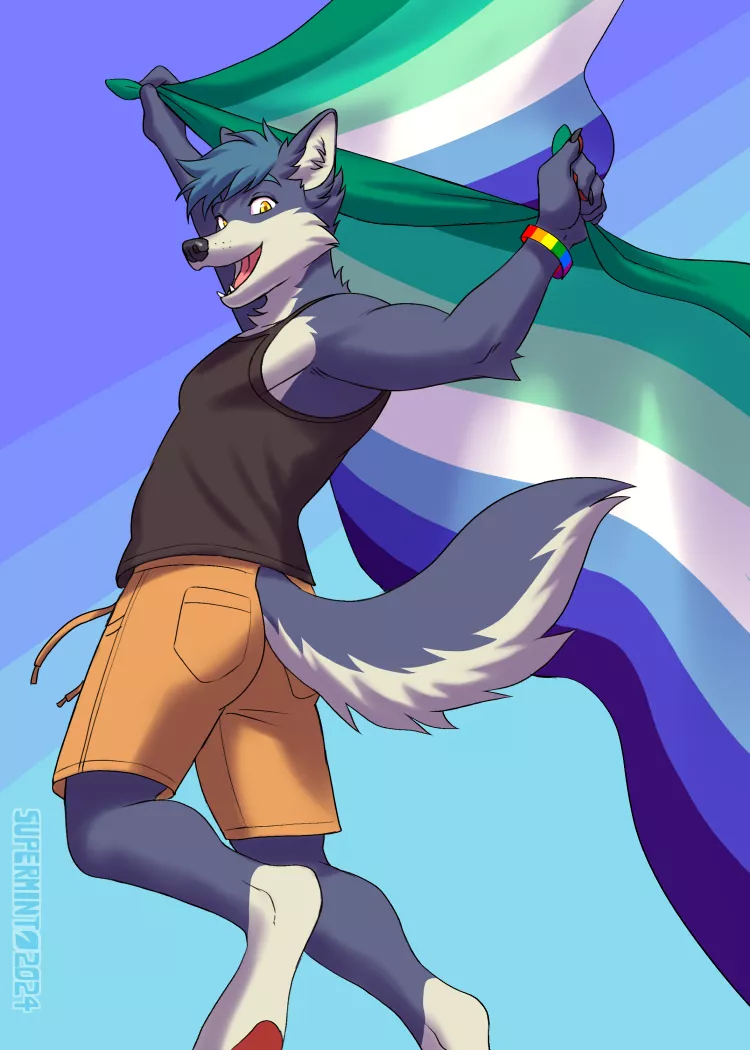 [2024 Pride YCH] Ursa posted by Kerlasia