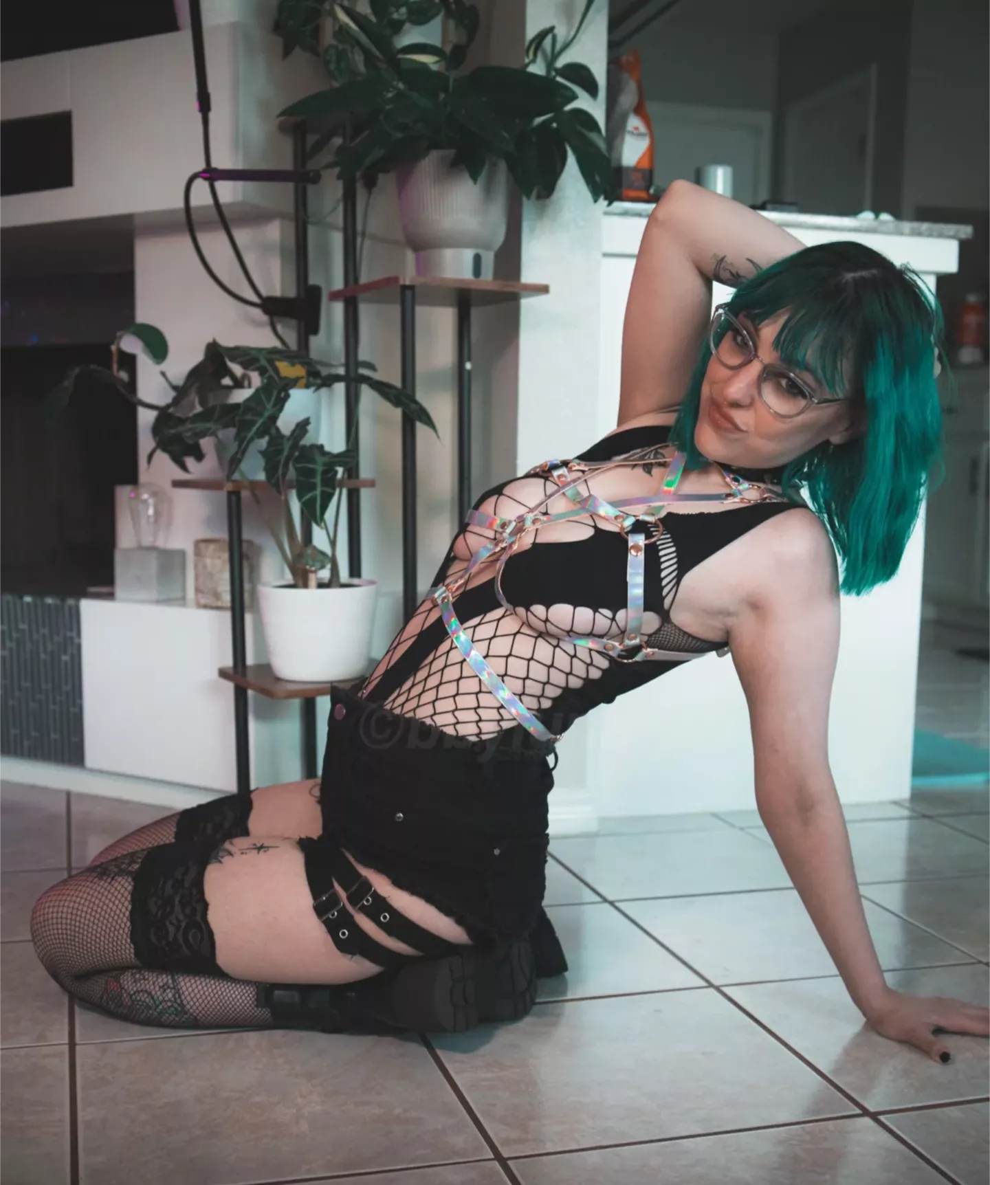 Colorful hair and a colorful harness;) posted by bbyluna_