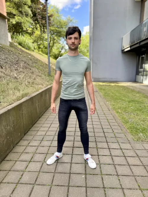 He wants me to stop wearing skinny jeans 😅 by Kironos