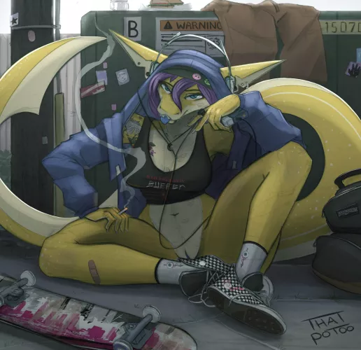 Just Vibin’ [F] (Thatpotoo) by 5headedragon