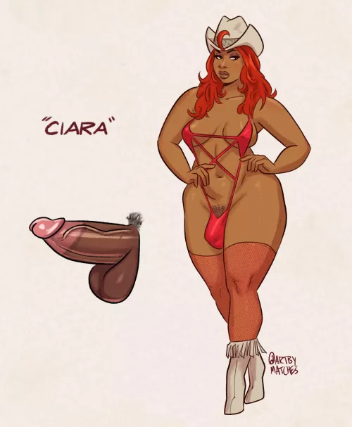 Large body cowgirl [ArtByMatches] by RPGeewillikers