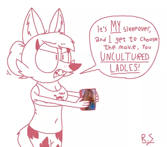 Let her choose what she wants to watch (art done by me) by RickySmith2005