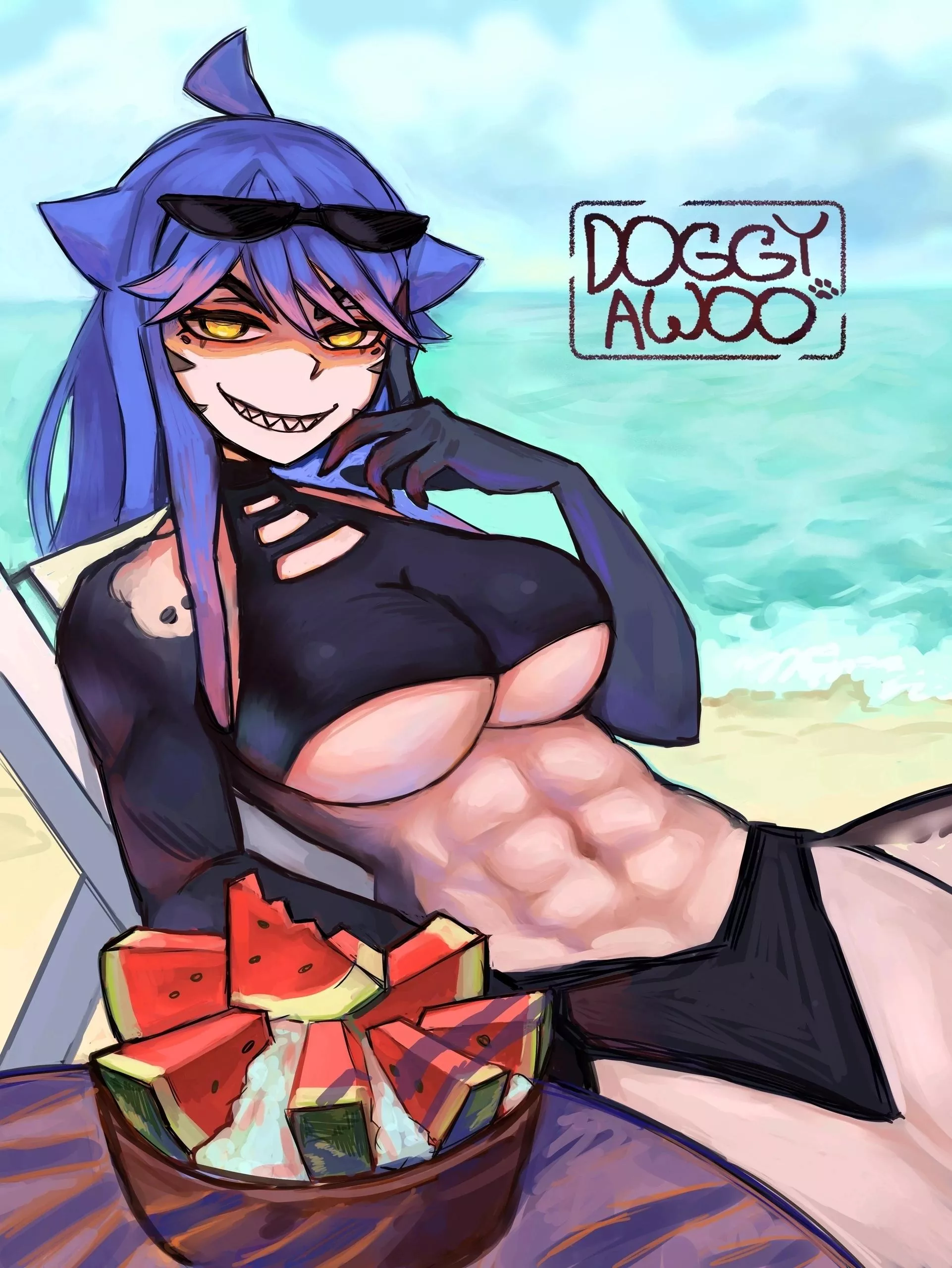 Mako the shark 🦈 posted by DOGGYAWOO