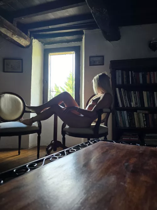 Nude in the old mansion by vulpesnudista