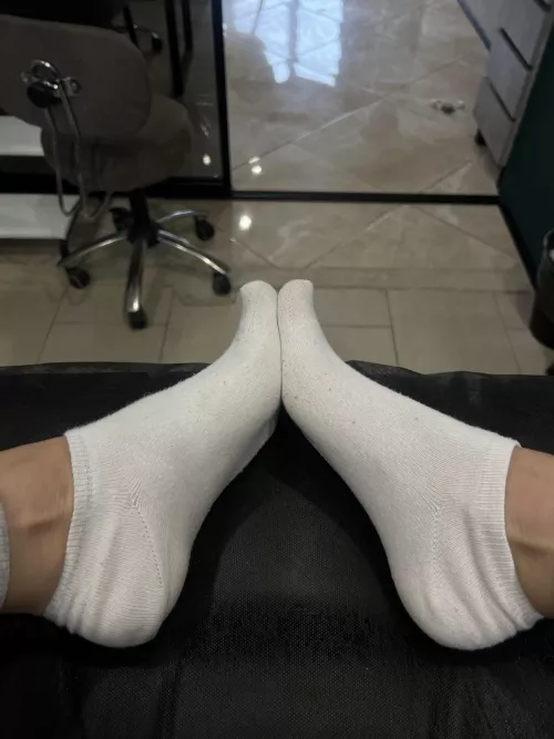 Rate my feet with mesh socks by Fondlyoutput
