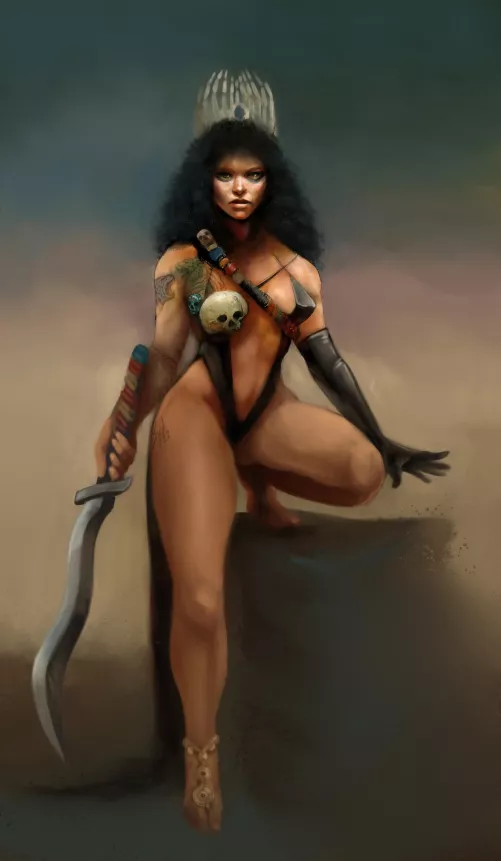 Wasteland Warrior in a campaign we wrapped up last year, by Me by SydLuscious