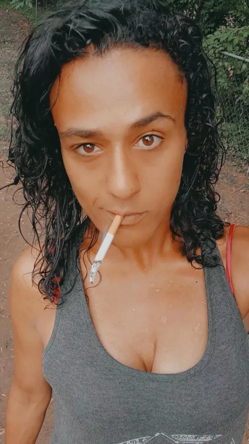 Who wants to see me smoke topless next time? 🌬 by UseMeThenCreamMe