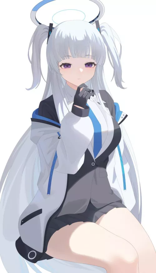 Cute perky angel waifu by reversedturnover