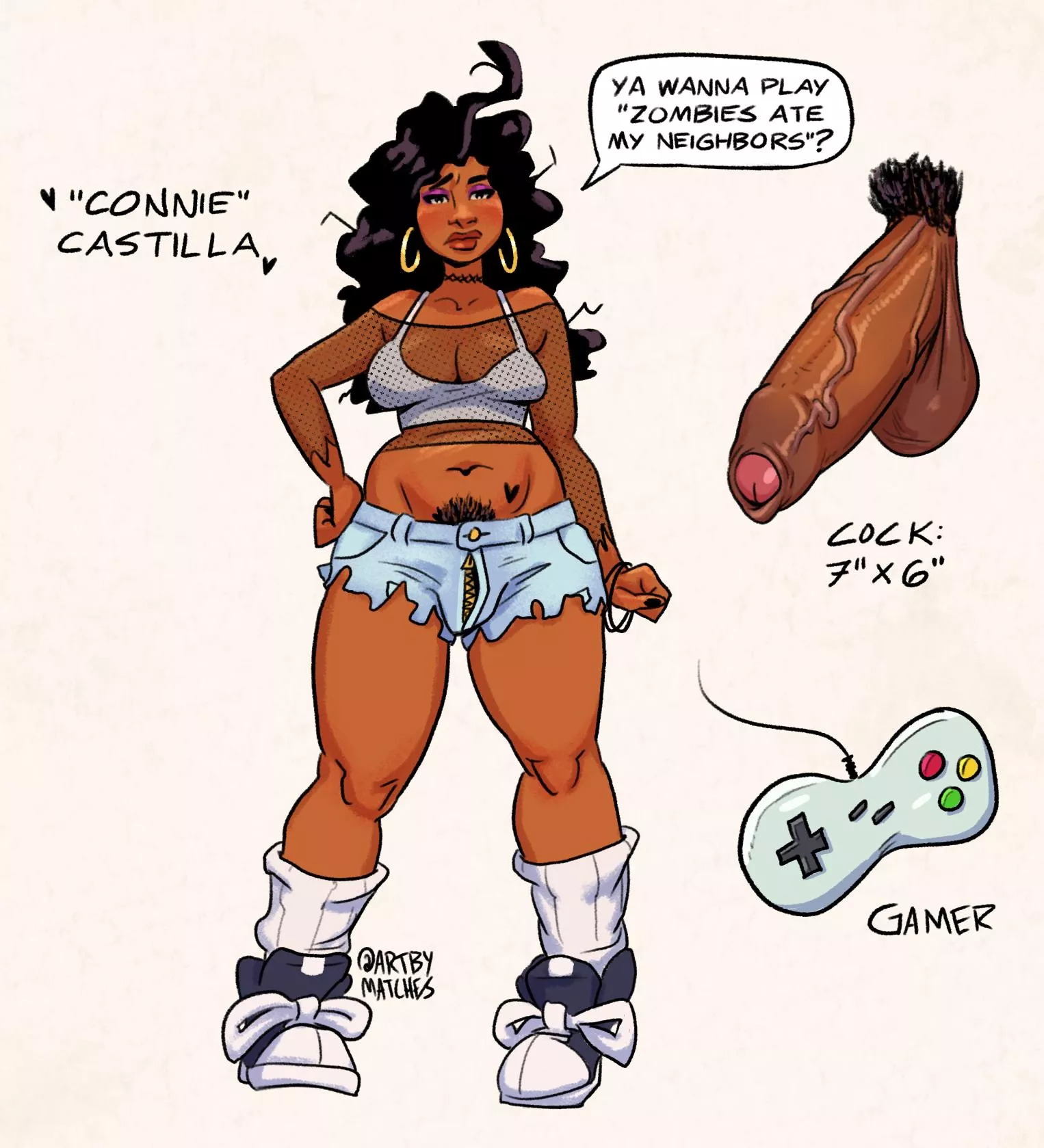 Gamer GF [ArtByMatches] posted by RPGeewillikers