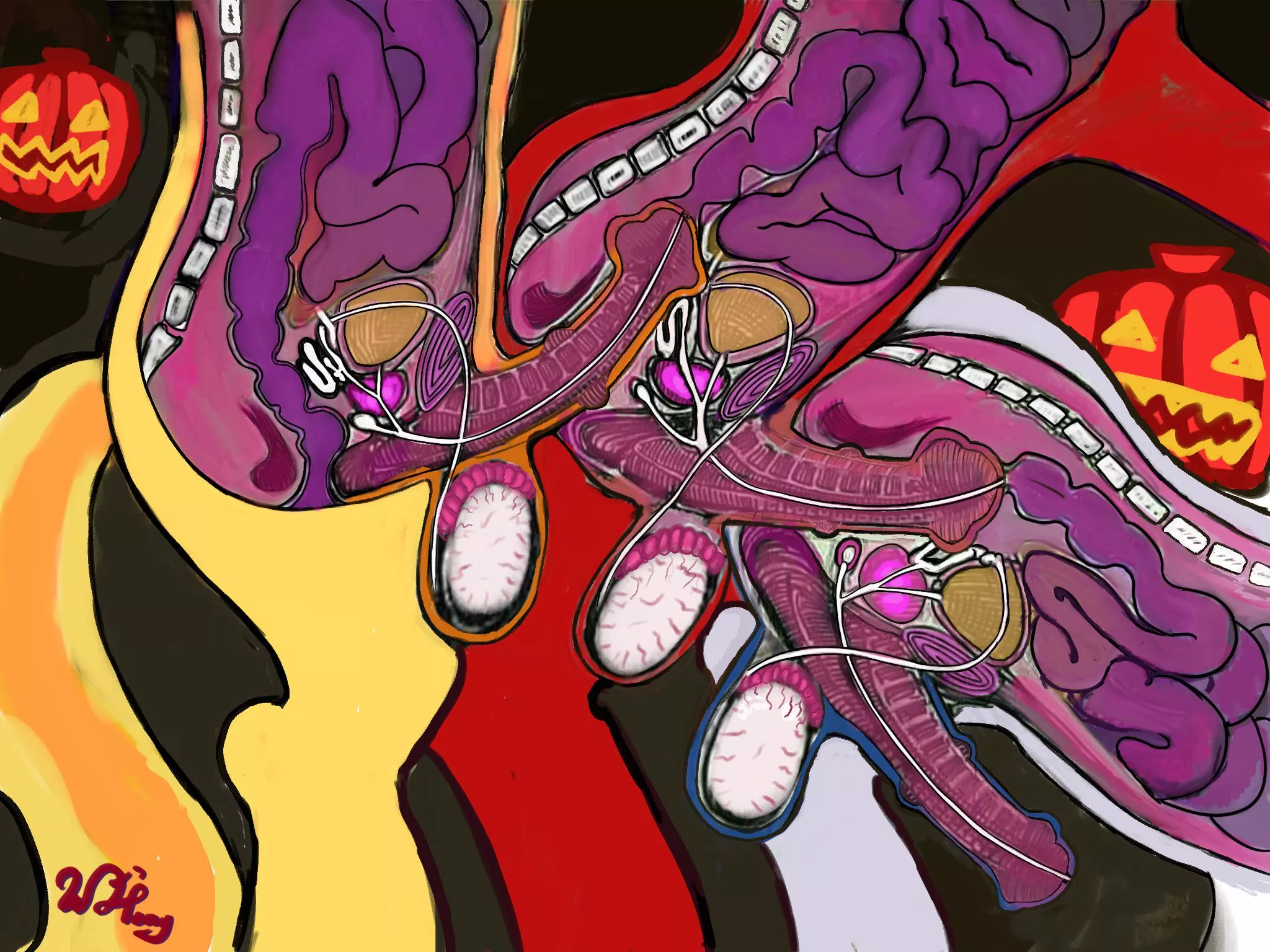 Gay lovetrain X-Ray (artist:ponycor) posted by PonyClopAccount