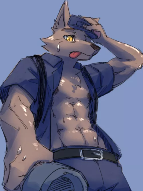 Kyle the were cleaner is working hard. by iurub