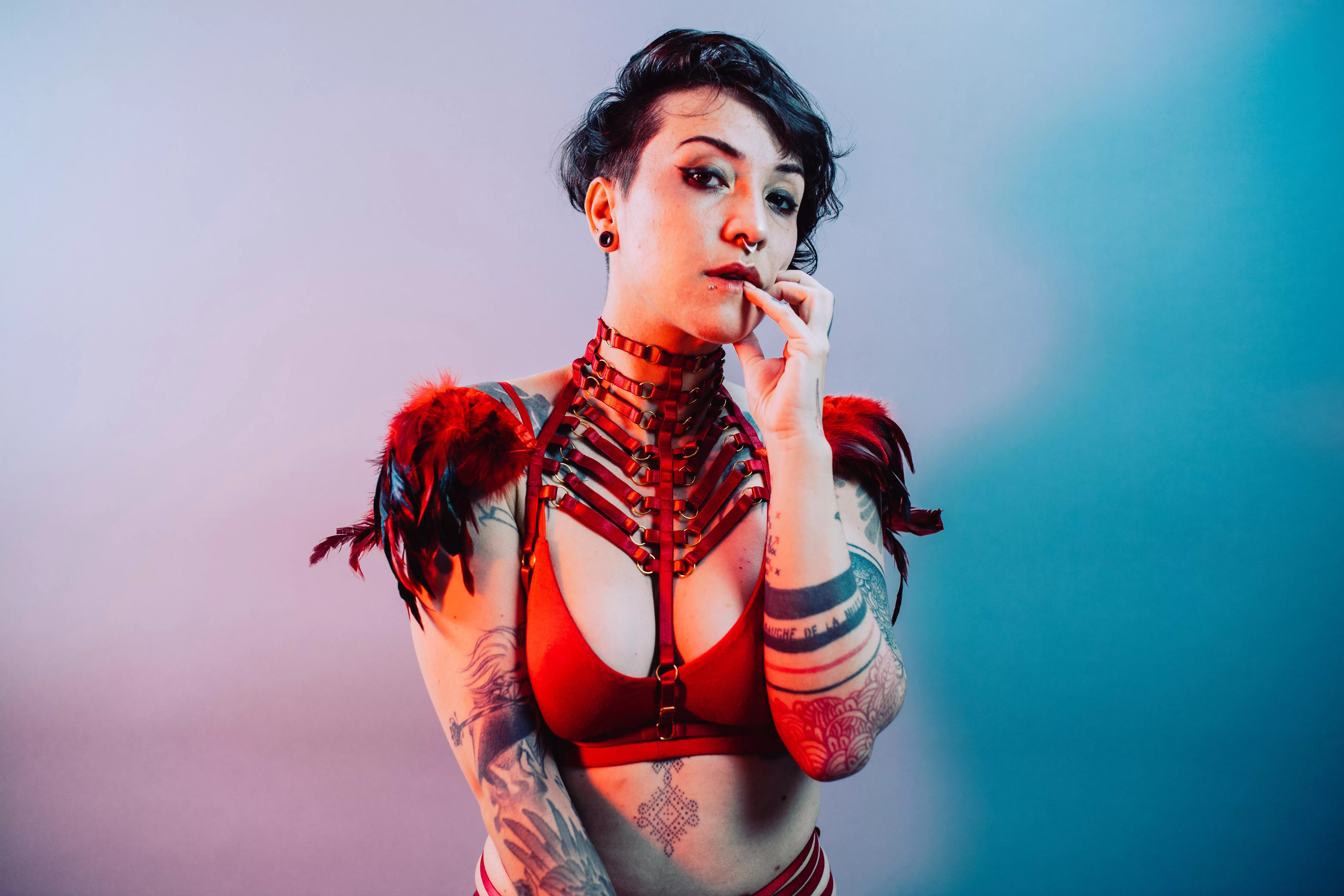 red harness [NB] posted by UrsinaeVespera