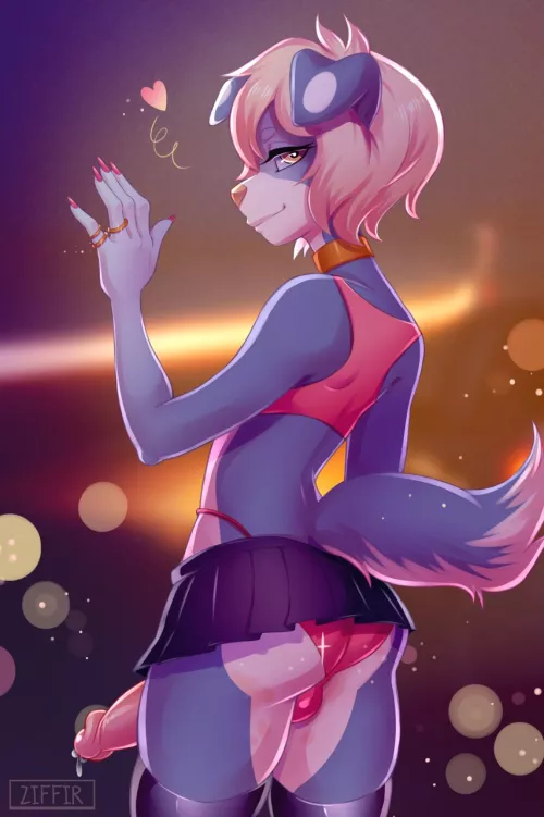 Very short skirt (celibatys) by ScottKilgannon