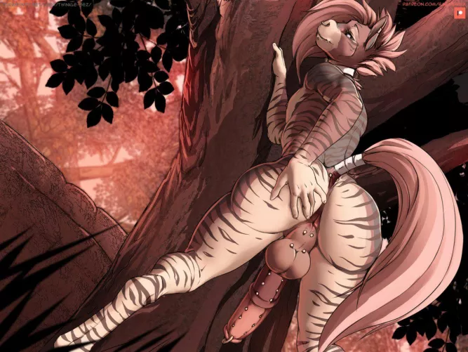 Zebra Femboy (Twinkle aka Barathrum) by Debbytheugly