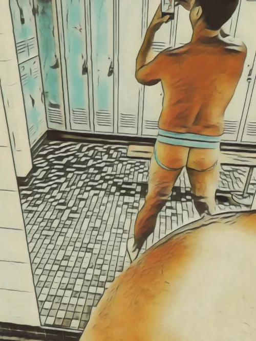 Art filter in the lockerroom by donjuanwannabe1970