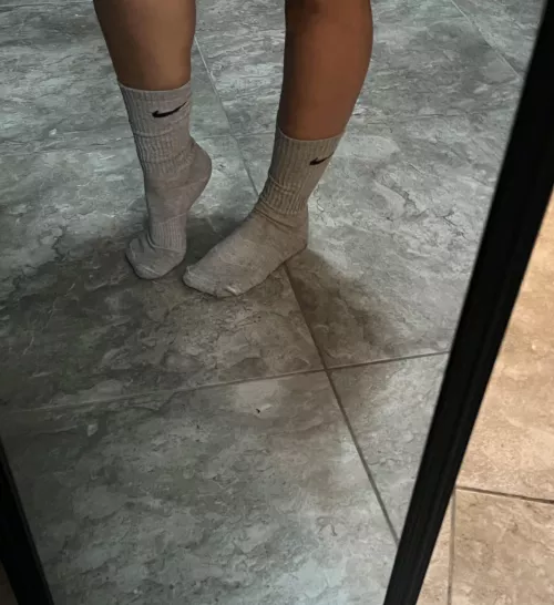 First time posting here! I have so many cute socks that I love to get stinky after I play soccer!  by Venessababe