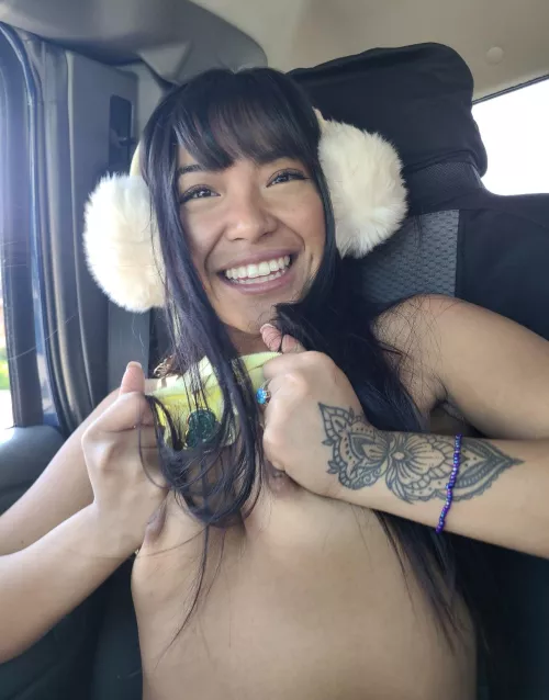 giggly bc someone saw! oops by asiandolldesires