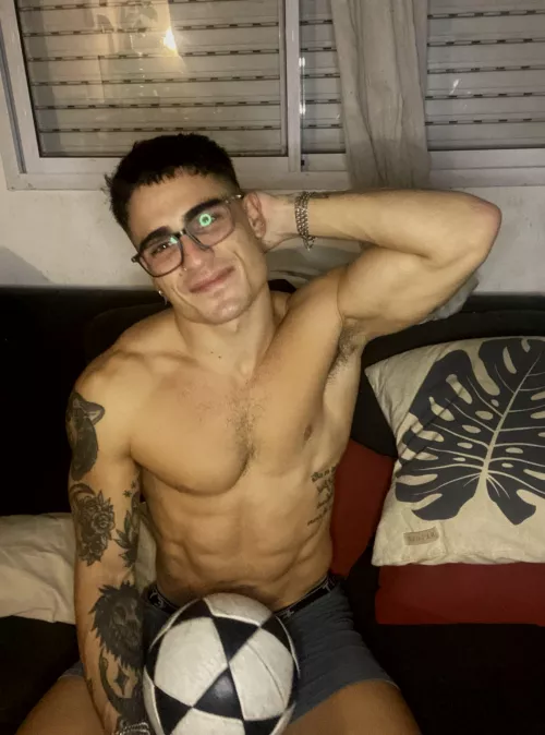 Soccer skills aren't the only thing I'm good at flexing  by OliverKinggxoxo