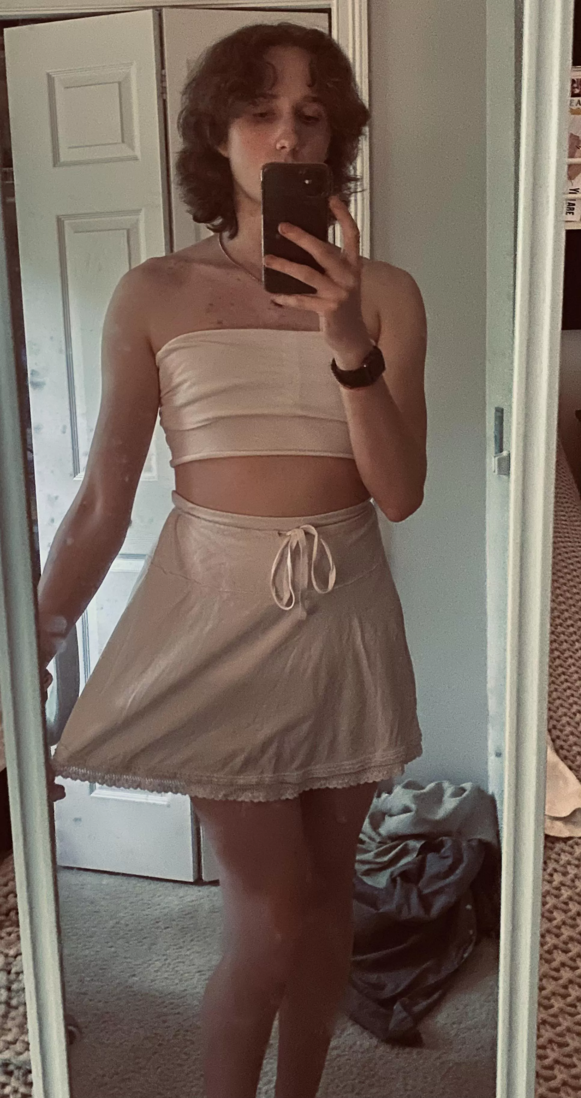 Felt cute in this one 🤍 posted by a_thicc_thigh_femboy