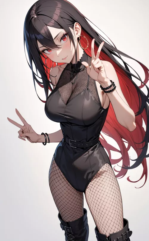 Fish Nets and Body Stocking  by CheetahSperm18