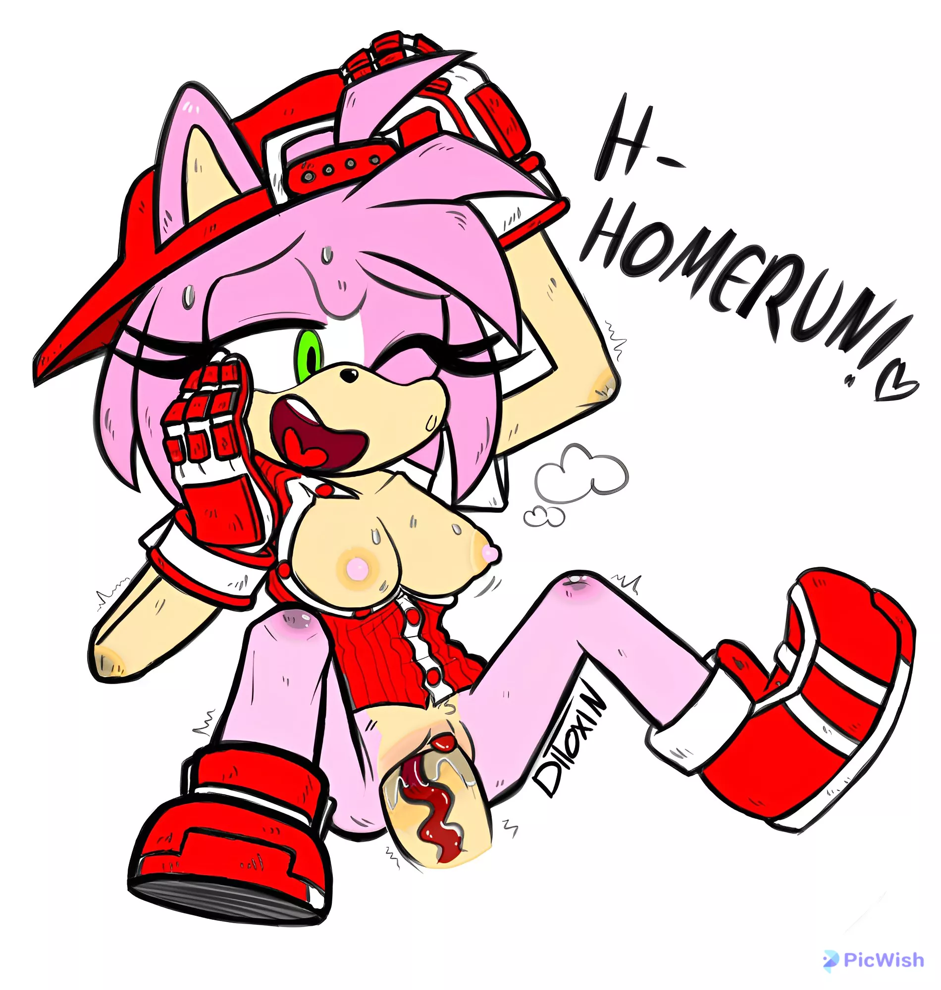 HOMERUN! (Colored by me/Sketch by Ditoxin) posted by AsphaltRVT