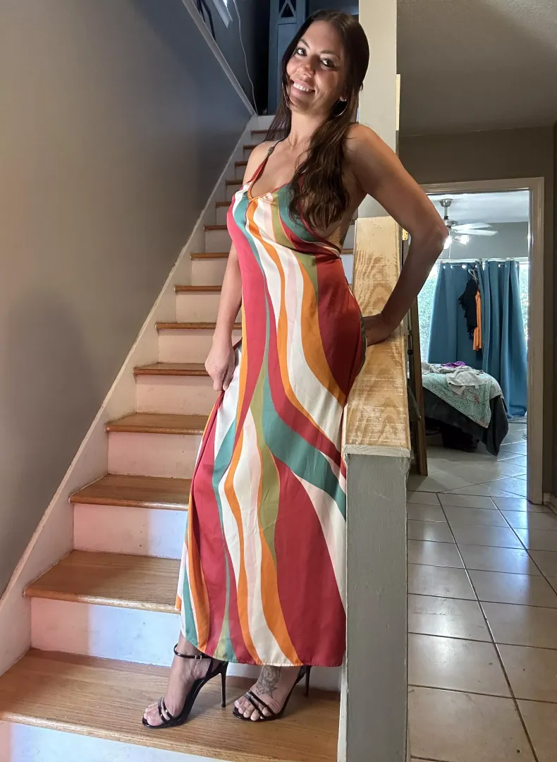 Sundress with high heels is a really good combination F38 by jasmine_cole