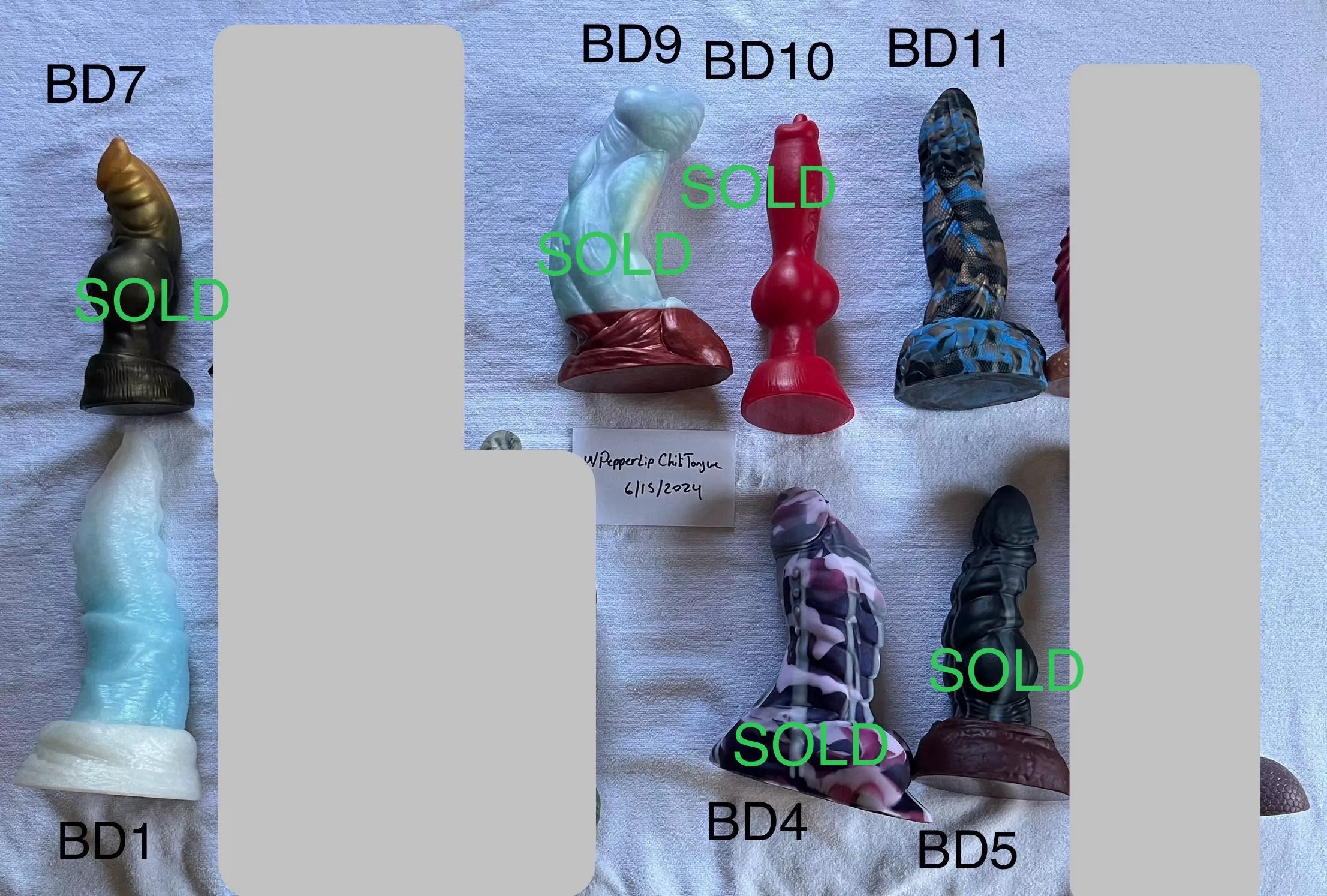 WTS Bad Dragon Medium Size Toys (See OP Comments for the Details) posted by PepperLipChiliTongue