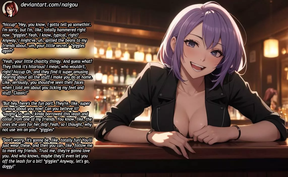 Drunken mistress told her friends part1 [femdom][chastity][keyholder][public humiliation] posted by Nalgou