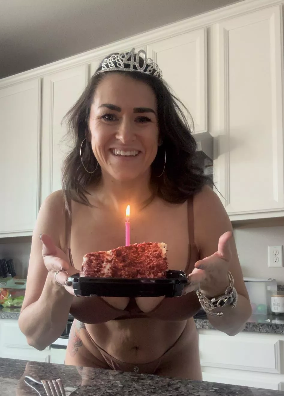 [f]irst day of my forty’s. I plan on doing nothing but eating cake posted by hotmomnexxxtdoor