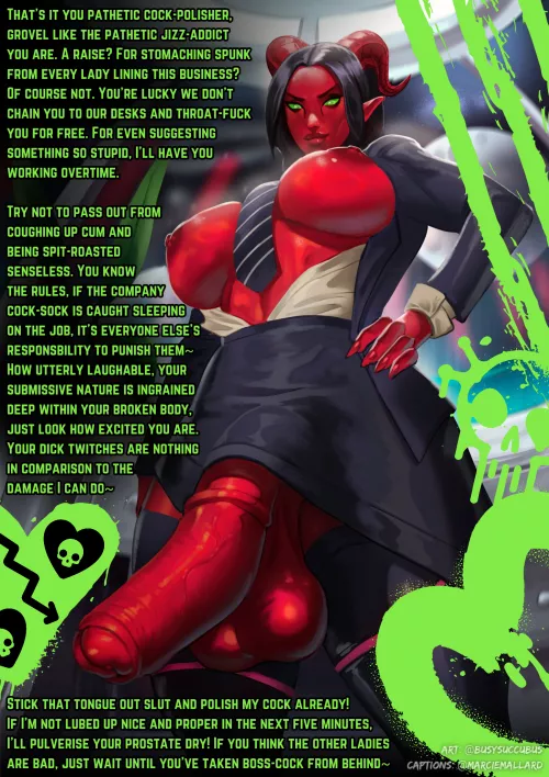 The jizz business~ [POV] [Futanari] [Dubcon] [Equine Penis] [Demon] [Credits in Caption] by MarcieMallard