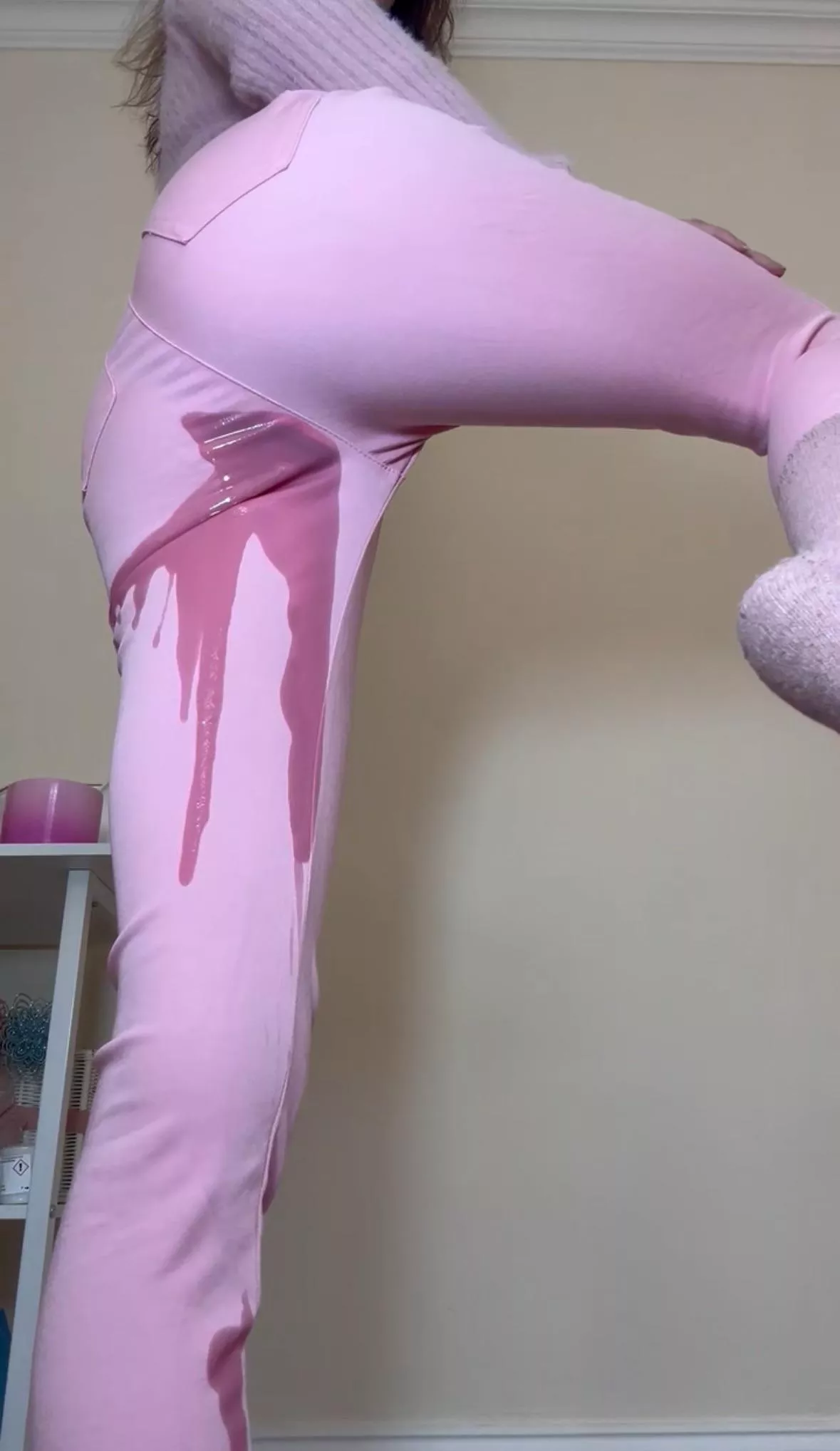 Whoops I leaked #piss #pissing posted by MiniMilfShake