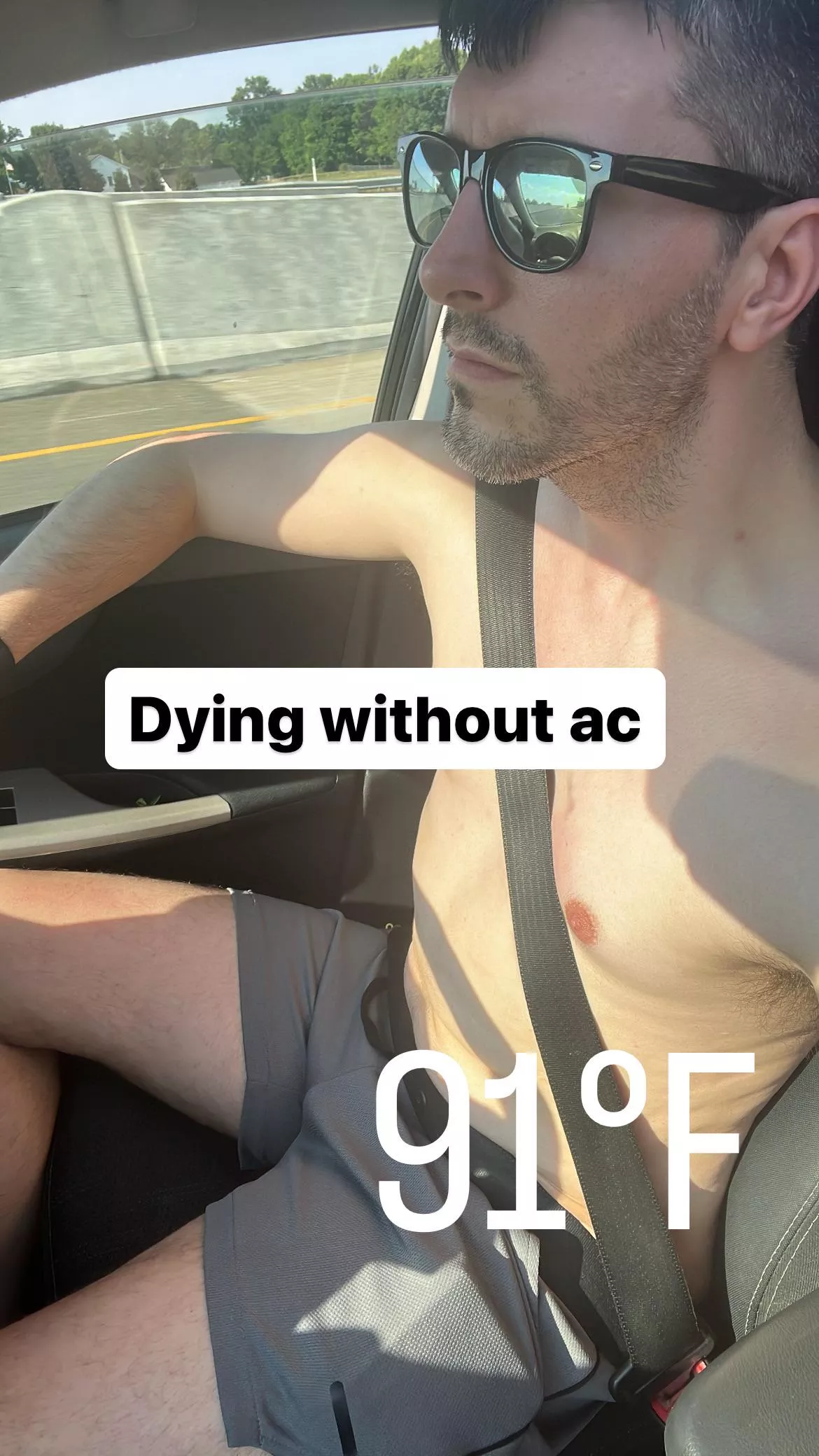 AC died in the car! So hot driving to Chicago this past weekend! posted by Indianaduckie