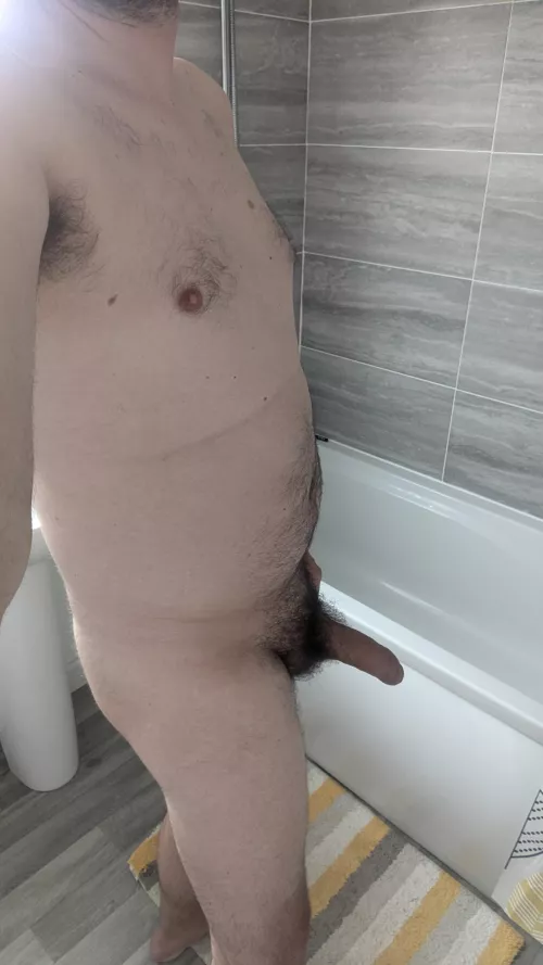 Hopping in the shower. You coming? by Smurfsmurf23