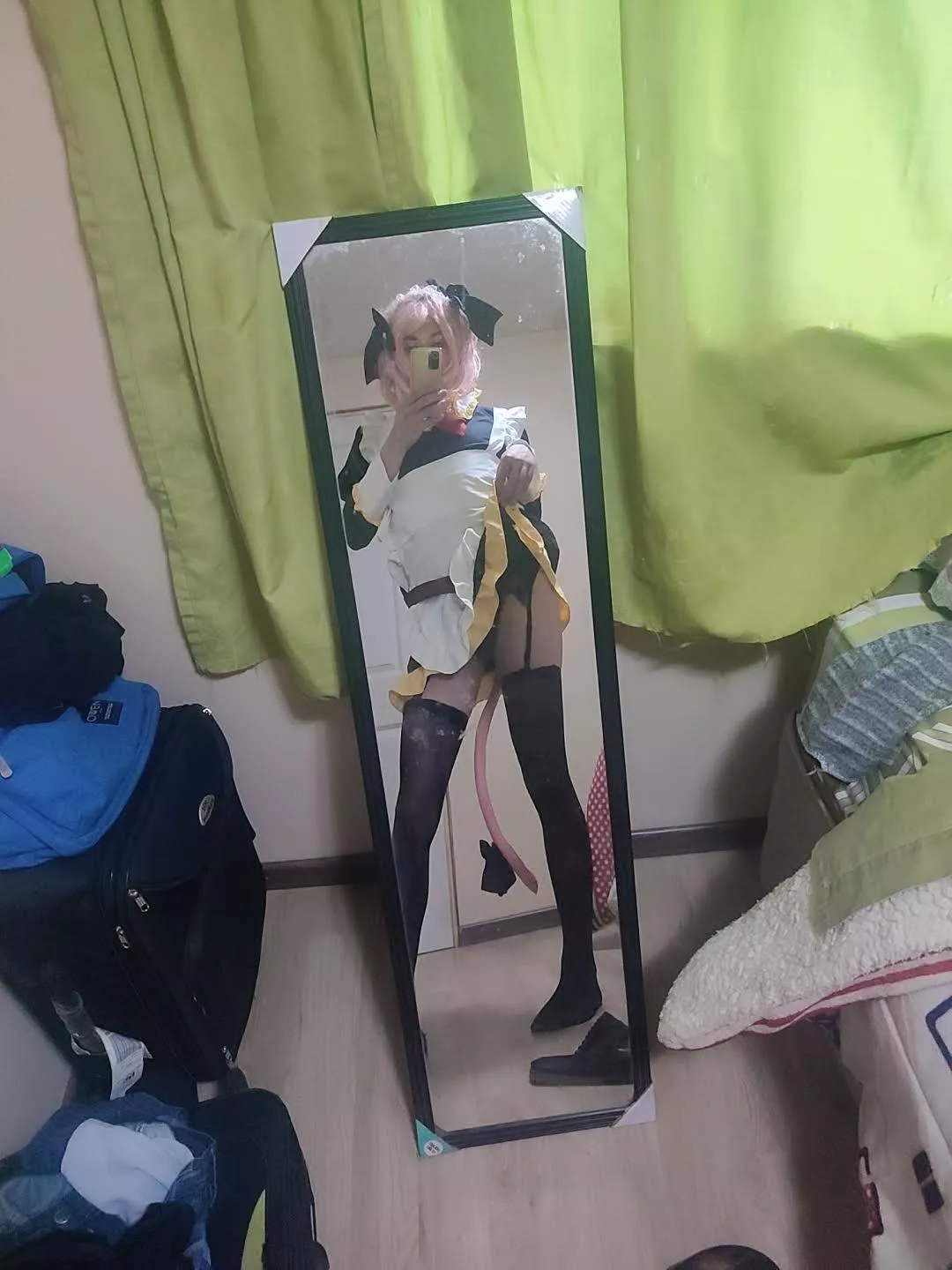 I feel cute with Astolfo Cosplay 🤭 posted by CoffeMilkAnn