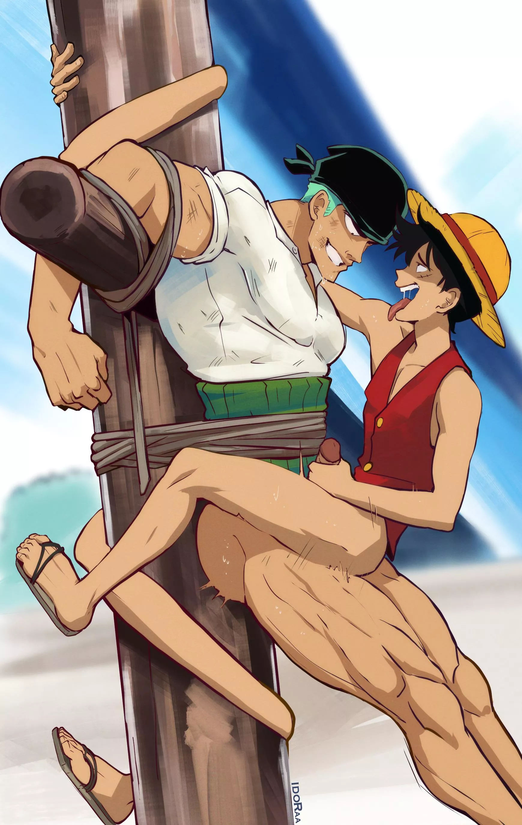 Luffy recruiting Zoro (By IdoraaD)  posted by ElektraFrost