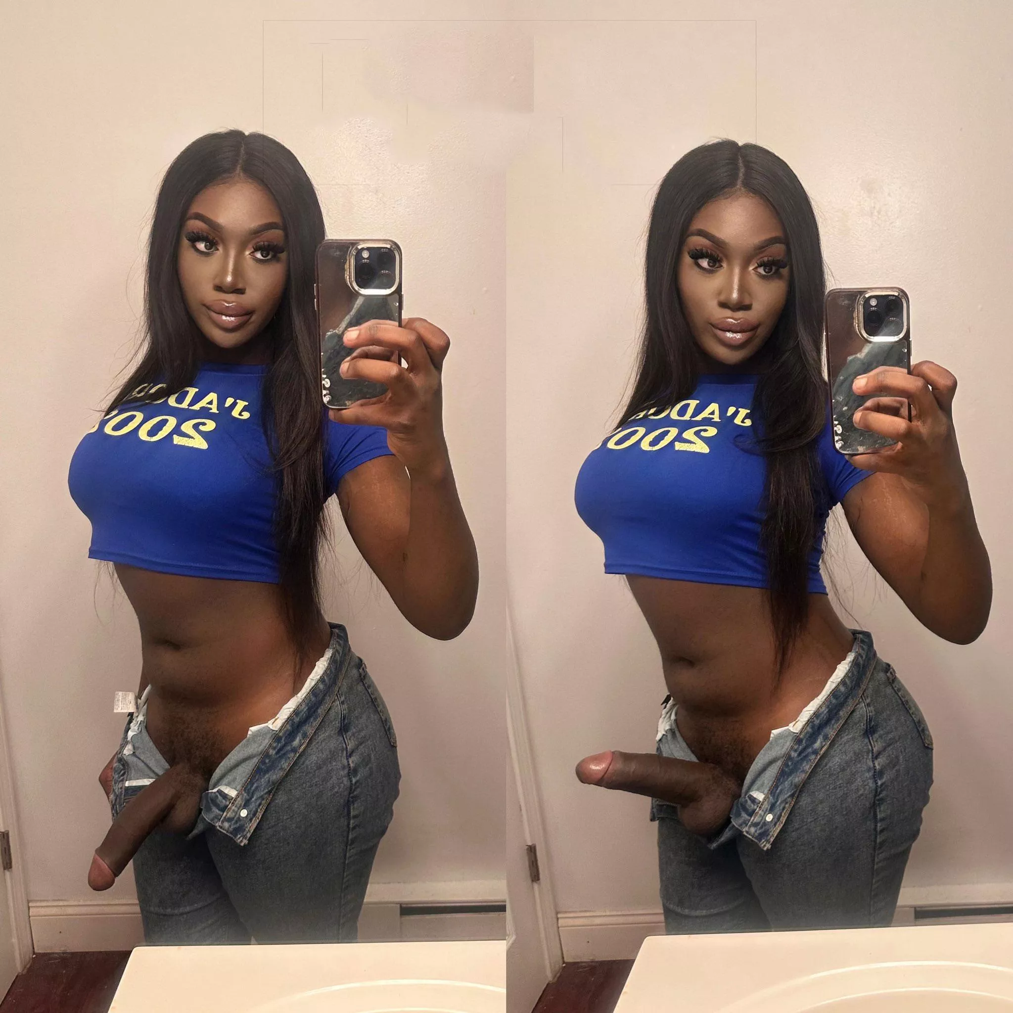 Tell me the difference between the 2 pics and which one do you like more? posted by Tsgigibabe